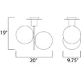 thumbnail image 5 of Maxim Lighting - Two Light Semi-Flush Mount - Semi-Flush Mount - Vesper-2 Light, 5 of 5