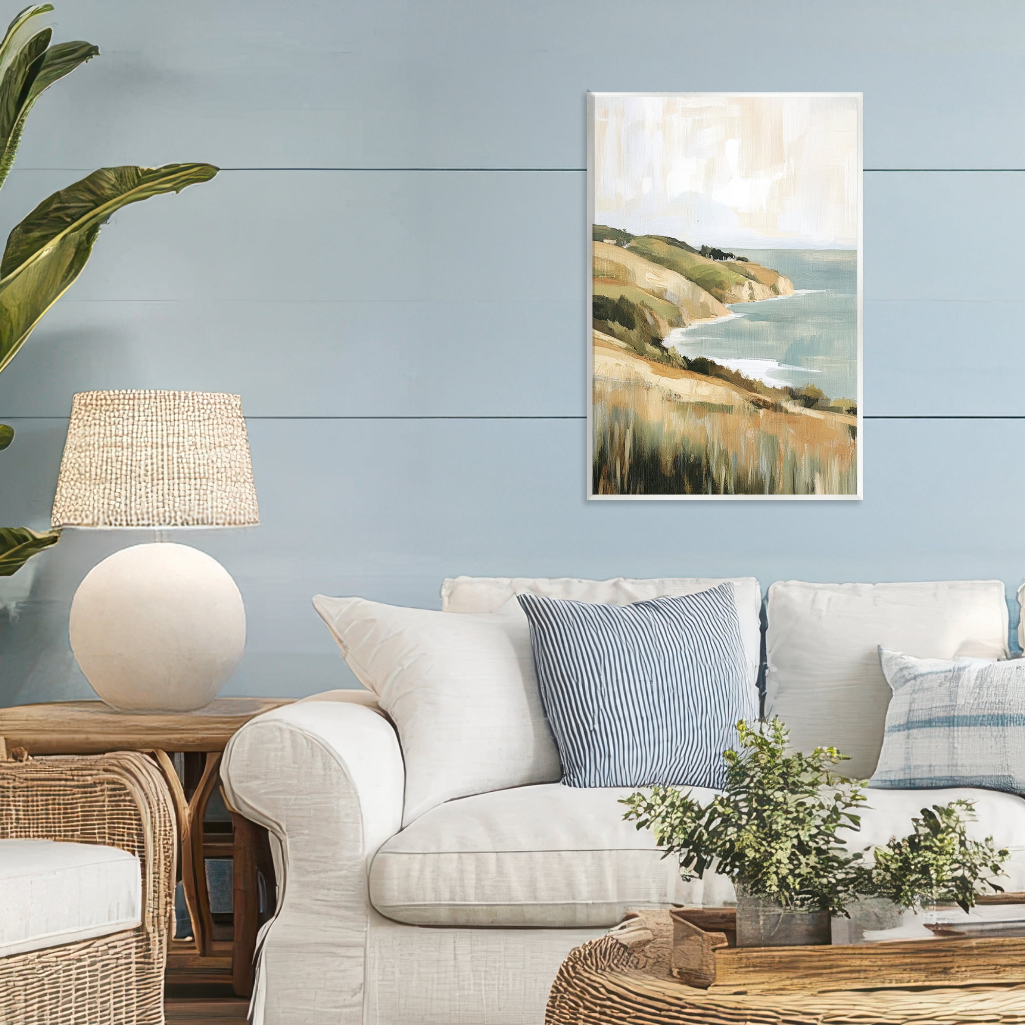 Stupell Industries Serene Cliff in Morning Light Wall Plaque Art, design by Petal Prints Design