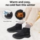 thumbnail image 4 of Botas de invierno Fitville para mujer, botas para diabéticos, versión amplia, correas ajustables, gruesas, cálidas con forro de piel para pies hinchados, 4 of 4