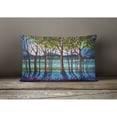thumbnail image 4 of Carolines Treasures PPD3022PW1216 Tanzanite River Canvas Fabric Decorative Pillow, 12H x16W, multicolor, 4 of 4