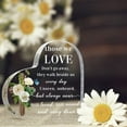thumbnail image 5 of Sympathy Gifts Memorial Bereavement Gifts Acrylic Heart Condolence Remembrance Gifts For Loss Of Loved One Father Mother Birthday Gift Sentimental Gift Thank You Gift 4In, 5 of 6