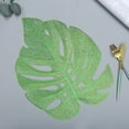 thumbnail image 6 of Travelwant Leaf Shaped Vinyl Placemats for Dinner Table Metallic Plastic Gold Place Mats Wipeable Table Mats for Wedding Annersary Dinner Table Decoration Mats, 6 of 7