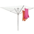 thumbnail image 5 of Household Essentials Umbrella Clothesline Dual Height Dryer, Sturdy and Weather-proof Aluminum, 192 Feet of Hanging Line, Quick Setup, Fully Strung, Perfect for Outdoor Drying, Silver, 5 of 7