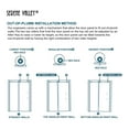 thumbnail image 4 of Serene Valley 60 x 66 Inch Big Roller Sliding Shower Door, Brushed Nickel, 4 of 7