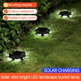 4PCS Solar Lights Outdoor Lights LED Plugin Lights Underground Lights