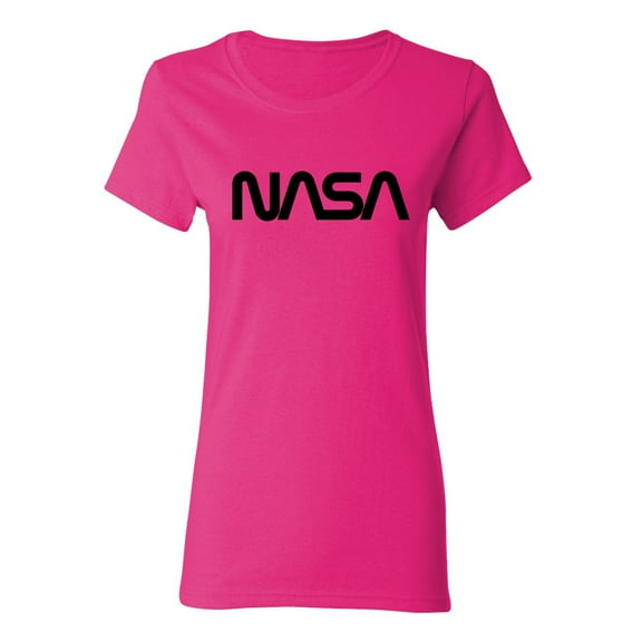 NASA Official Worm Logo Sarcastic Novelty Gift Idea Adult Humor Funny Women's Casual Tees