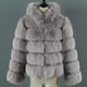 thumbnail image 5 of Abrigo de Piel Sintética Para Mujer Chaqueta Cálida Invierno Sólido Cuello en V Prendas de Abrigo Odeerbi  ODB178617, 5 of 5