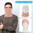 thumbnail image 5 of Uxcell Winter Neck Warmer, 2 Pack Windproof Neck Gaiter Face Scarf for Men & Women Brown, White, 5 of 7