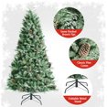 thumbnail image 4 of Patiojoy 7 Ft Artificial Christmas Tree Mixed PE & PVC Xmas Tree Office and Party Festival Holiday Decor Green, 4 of 10
