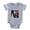 Heather Grey, variant on CafePress - Polka Time - Cute Infant Baby Football Bodysuit