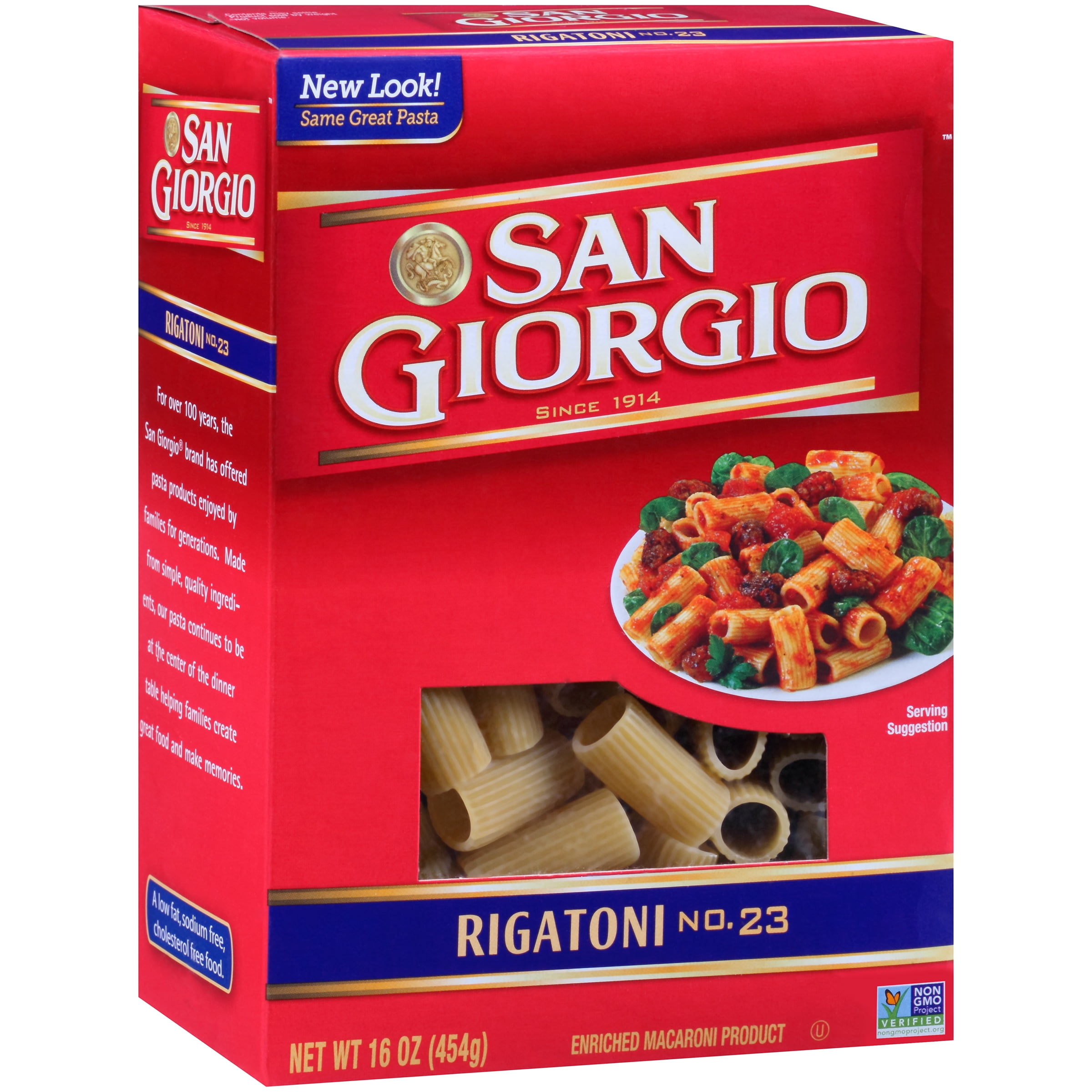 San Giorgio Rigatoni Pasta, 16-Ounce Box