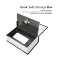 thumbnail image 4 of Book Safe Storage Box, Stainless Steel Moisture Resistant Secret Hidden Book Shape Case Anti Theft  for Office Red,Black, 4 of 7