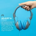 thumbnail image 5 of JLab JBuddies Studio 2 On Ear Wired Kids Headphones with Volume Safe, Blue/Gray, 5 of 5