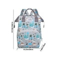thumbnail image 4 of HengDidi Stylish Large-Capacity Water-Resistant Nylon Backpack with Multiple Pockets, Adjustable Straps & Durable Design for Travel, Daycare, and Everyday Essentials, 4 of 7