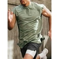 thumbnail image 2 of TRKIYQC Camisetas sin mangas de entrenamiento para hombre, camisetas de verano sin mangas para culturismo y fitness, camiseta atlética de secado rápido TRKIYQC moda, 2 of 4