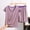 Purple, variant on Juslio Womens Pajamas with Pockets Fashion Striped Crewneck Sleeveless and Shorts Homewear 2 Piece Matching Pajamas Sets 2XL