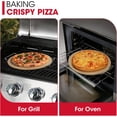 thumbnail image 4 of Round Pizza Stone for Oven and Grill Oven Baking Stone for Bread Cordierite Pizza Pan for Baking Crispy Pastry Bread and Cookies Includes Carry Rack and Dough Scraper, 4 of 7