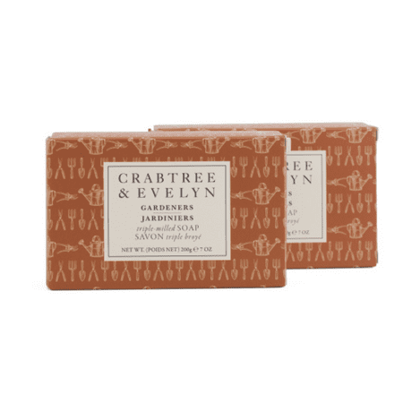 Crabtree & Evelyn Gardeners Bar Soap Triple Milled 7 Oz Full Size Bars (2 bars)