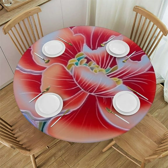 BANET Mexican Oilcloth Tablecloth - Round Tablecloths | Outdoor Tablecloth | Tablecloth | Waterproof | Hules Round 31"-35