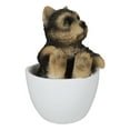 thumbnail image 5 of Realistic Mini Yorkie Teacup Statue 3" Pet Pal Yorkshire Terrier Dog Figurine, 5 of 9