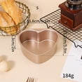 thumbnail image 5 of Heart Shape Removable Base Cake Pan Carbon Steel Construction Even Heat Distribution For Baking Lover, 5 of 8