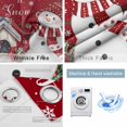 thumbnail image 2 of Fsddascl Red Snowman Christmas Blackout Curtains for Bedroom/Living Room, Thermal Insulated Kitchen Curtains, Farmhouse Birds Snowflake Grommet Darkening Window Treatment Drapes 27.5"x39"x2, 2 of 6