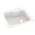 thumbnail image 1 of Swan Solid Surface Kitchen Sink (25" x 22") with 2 Faucet Holes, 1 of 1