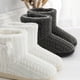 thumbnail image 2 of 1 par de botas de invierno para mujer, gruesas, antideslizantes, cálidas, de punto, 2 of 6