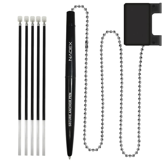 Nadex Coins Ncc1-1133 Ball And Chain Security Pen Set [1 Pen; Black]