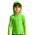 thumbnail image 5 of Bigetiay Sun UPF 50+ Beach Hooded Rash Guard for Boys – Long Sleeve Pullover Sun Shirt with Raglan Sleeves for Kids, Size 6-7 Years, 5 of 6