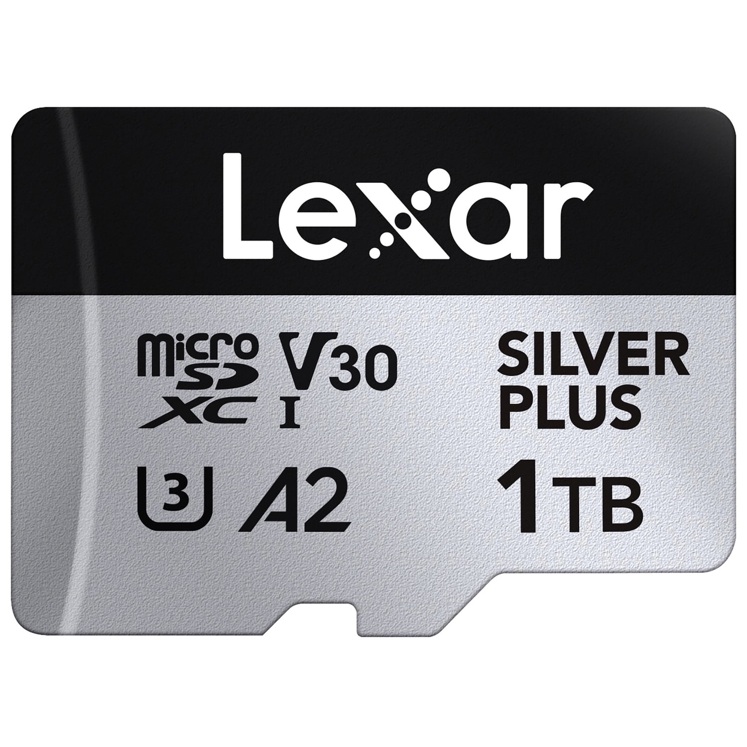 Lexar Professional SILVER PLUS Series microSDXC UHS-I Card with SD
