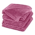 thumbnail image 3 of Cobertor Ligero Liso Matrimonial Hotelero Suave Y Calientito. MOD.ROSA MEXICANO, 3 of 5