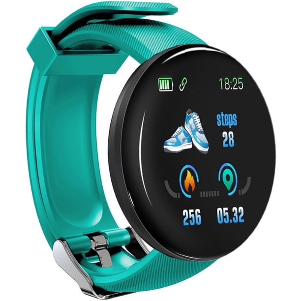 D18S Reloj Inteligente Redondo Presión Arterial Monitor De Frecuencia Cardíaca Hombres Fitness Tracker SmartWatch Android IOS Mujeres Moda Electrónico
