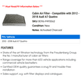 thumbnail image 2 of Cabin Air Filter - Compatible with 2012 - 2018 Audi A7 Quattro 2013 2014 2015 2016 2017, 2 of 2