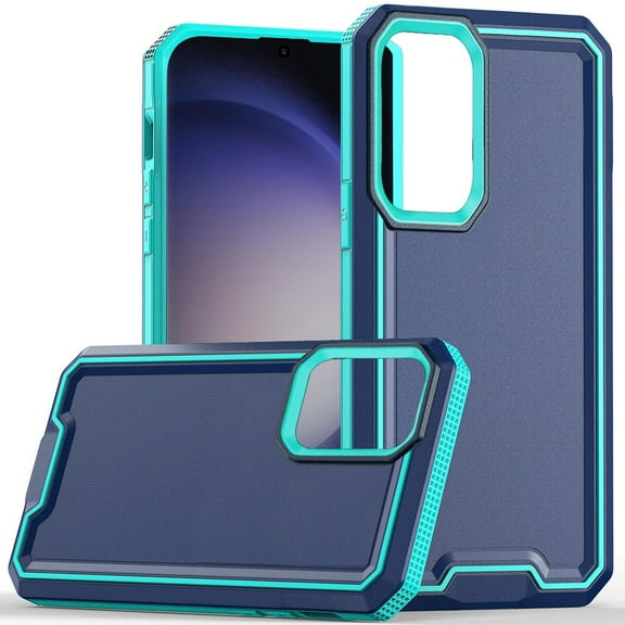 For Samsung Galaxy s24 Plus Rank Tough Strong Modern Fused Hybrid Case Cover - Blue