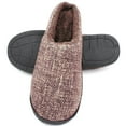 thumbnail image 3 of SLM Men's Bedroom Slippers Non Skid Faux Fur Lined House Shoe Slides, 3 of 4