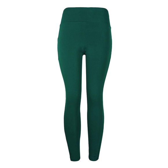 Leggings Sin Costuras Gimnasio ropa para deportiva Pantalones de Entrenamiento de Medias de Fitness - XL XL verde