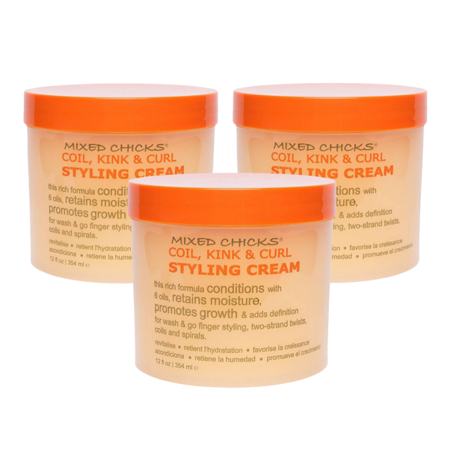 Mixed Chicks Coil Kink & Curl Styling Cream 12 oz Conditioning