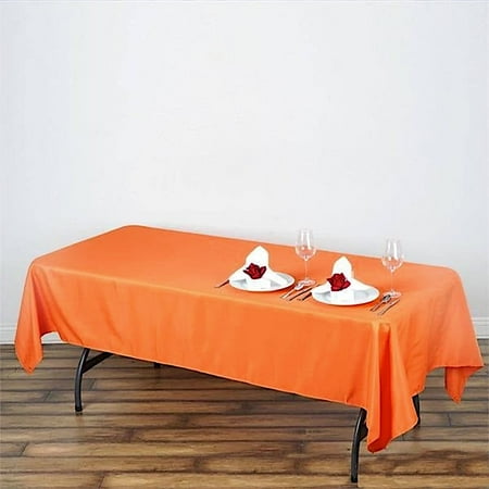 

BalsaCircle 60 x 102 Polyester Rectangular Tablecloth Orange