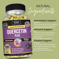 thumbnail image 3 of Kaya Naturals Quercetin with Zinc & Bromelain Capsules for Daily Wellness – 180 Count, 3 of 10