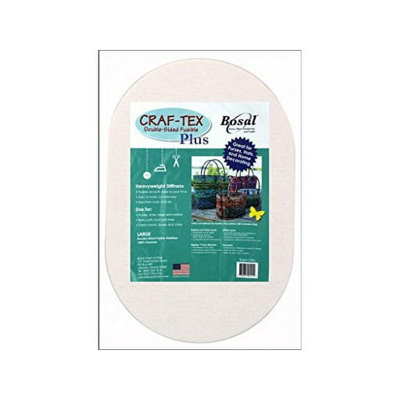 Bosal Craf-Tex Plus Fusible Dbl Side Lg Oval 2pc