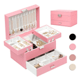 thumbnail image 1 of Cajas Para Joyeria Pu Organizador De Joyas Gran Capacidad Xtellar negro, 1 of 3
