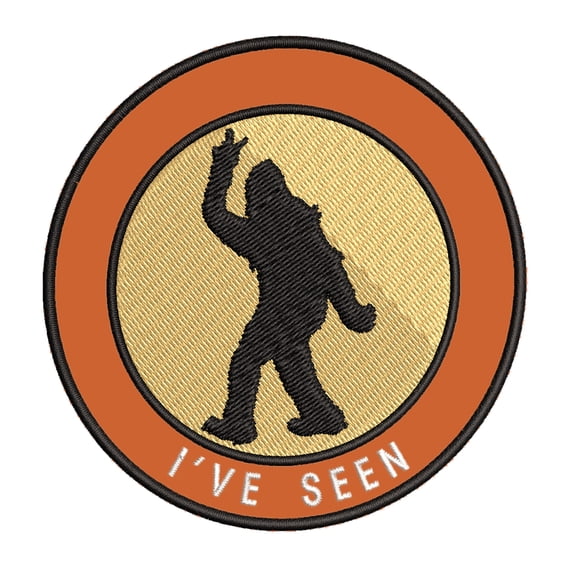 Bigfoot I've Seen 3.5" Iron On Or Sew On Embroidered Fabric Badge Patch Unexplained Mysteries Iconic Series