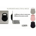 thumbnail image 3 of 3Pcs Mouse Holder for Laptop, Universal Stick-On Pouch With Reusable Adhesive, Slim Elastic Carrying Sleeve for Computer (Grey,Black,Pink), 3 of 10