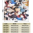 thumbnail image 4 of Blanket Jungkook Soft and Comfortable Warm Fleece Throw Blankets Gift for Room Sofa Office Bed car Camp Couch Decoration Cozy Plush beach blankets All Season, 4 of 6