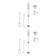 thumbnail image 3 of Bewildely Espumador de leche y café eléctrico Control de botón de reemplazo inalámbrico Agitador recargable ajustable alimentado por Blanco 2piezas, 3 of 6