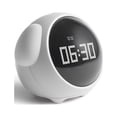 thumbnail image 1 of Reloj despertador inteligente para niños, reloj despertador con emoji, luz nocturna para niños con activación por voz (blanco) Sincero Electrónica, 1 of 5