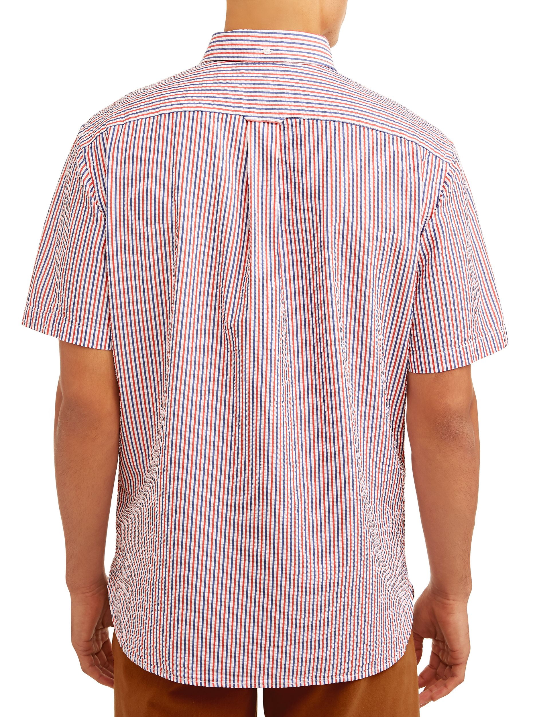 mens short sleeve seersucker shirts