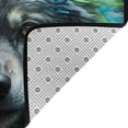 thumbnail image 4 of Realistic Style Colorful Wolf A Shaggy Area Rug, Rugs for Living Room Bedroom Non Slip Door Mat Indoor Carpet Machine Washable Nursery Home Decor Floor Mats for Entryway 60x39in-#, 4 of 5
