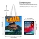 thumbnail image 5 of Lava Bolso de tela con estampado de lienzo para mujer, bolsa de compras reutilizable y estética, con cremallera interior, regalo para mujer,40*45cm., 5 of 6